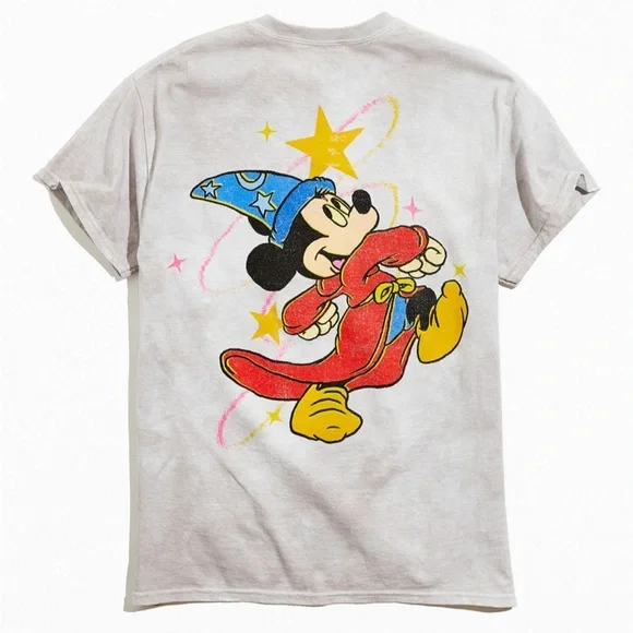 NWT Disney Fantasia Retro Mickey Mouse UO Exclusive Classic Tie-Dye T-Shirt - Picture 1 of 4